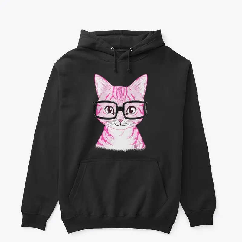 Nerdy Cat - Bubblegum Pink